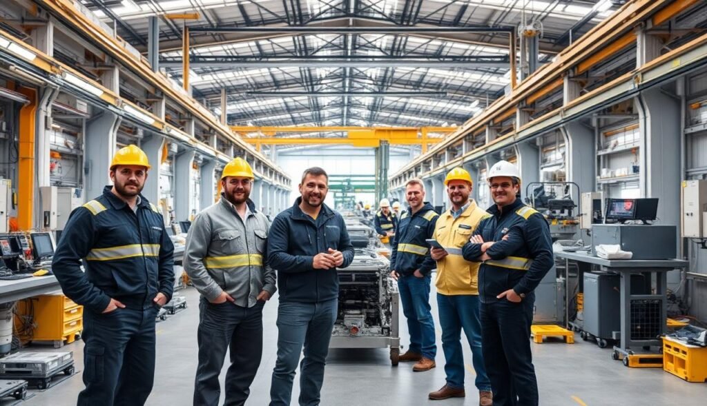 Pioneers Fiberglass factory team in Riyadh, Saudi Arabia