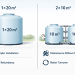 FRP water tank size Saudi Arabia quick calculation method
