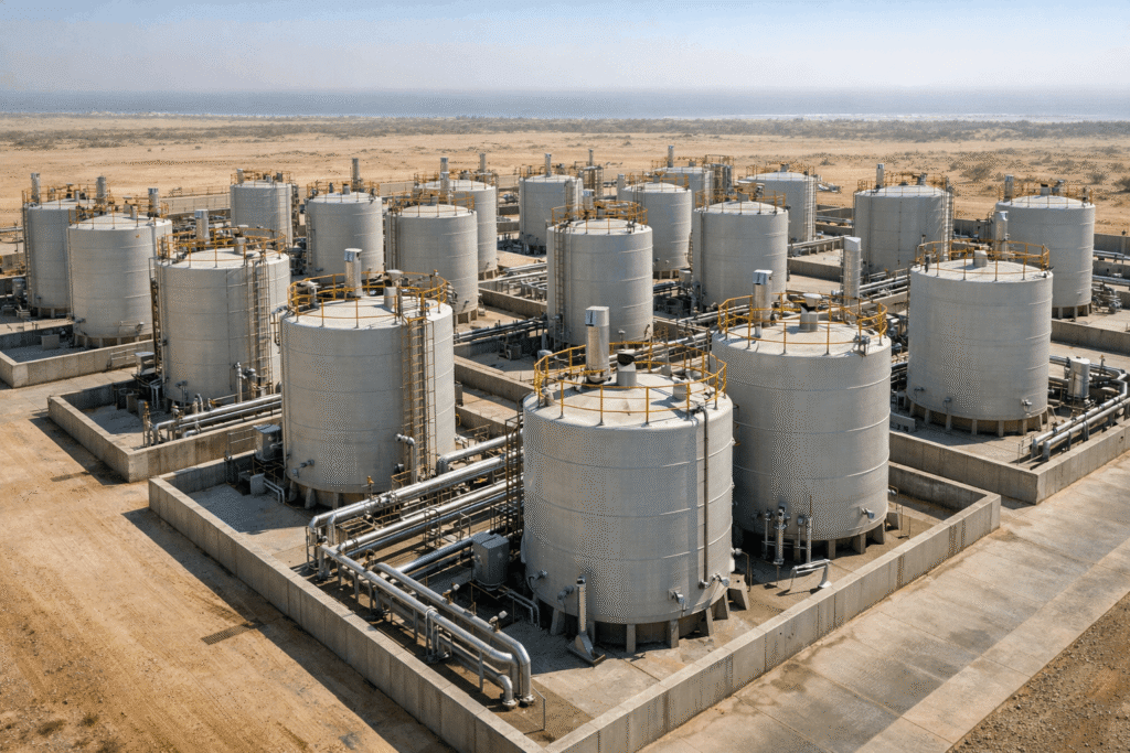 FRP chemical storage tanks Saudi Arabia