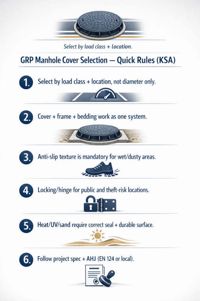 GRP manhole cover selection guide