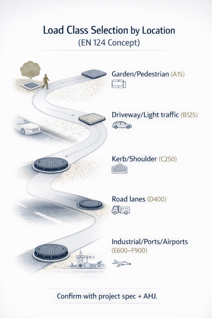 Load class selection by location chart