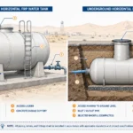 Underground vs Above-Ground FRP Water Tanks comparison in Saudi Arabia